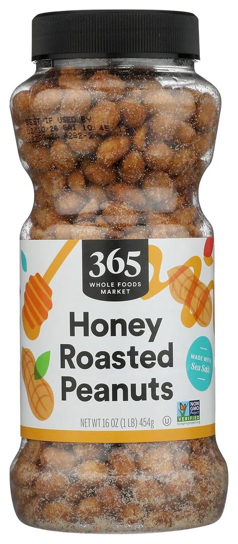 365 by Whole Foods Market, Honey Roasted Peanuts, 16 Ounce (EXP 11/28/27)
