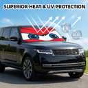 Upgraded Car Windshield Sun Shade Umbrella, Car Shade Front Windshield Sun Shade, Foldable Umbrella for Block UV Rays & Sun Heat Protection, 57"X31"