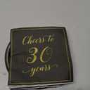 30th Birthday Party Supplies for Women and Men - 40pcs Plates Napkins 30th party tableware Set Black and Gold Party Decorations (J), regular