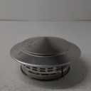 Semetall 8 Inch Round Chimney Cap,304 Stainless Steel Chimney Cover with Screen,Stove Pipe Chimney Cap for Insulation Vent Cover Outside,Silver