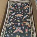 OJIA Insect Print Stair Treads Non Slip Stair Runners for Wooden Steps Indoor, 15PCS 8"x30" Rubber Backing Carpet Treads for Wood Stairs Staircase Step Treads for Kids & Dogs, Stair Covers, Black