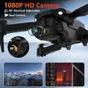 TD12Pro Drone with 1080P Camera for Adults Kids, Mini Drone with LCD Screen Remote, Foldable Remote Control Quadcopter, One Key Start, Easy to fly, Toy for Kids Adult Beginners