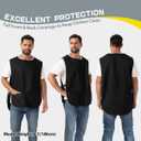 ROTANET Cobbler Apron for Women Men with 2 Pockets Waterproof Art Smock Aprons for Painting Hairstylist Cleaning Adults