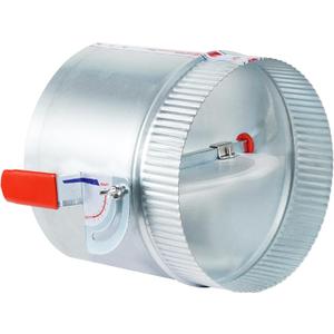 TOP-VIGOR 8 Inch HVAC Duct Manual Volume Backdraft Damper, Galvanized Iron Airflow Control for HVAC, Range Hoods, Fans, Pellet Stove Pipes, Dryer Vents, Adjustable Volume Damper with Sleeve (1 Pc)