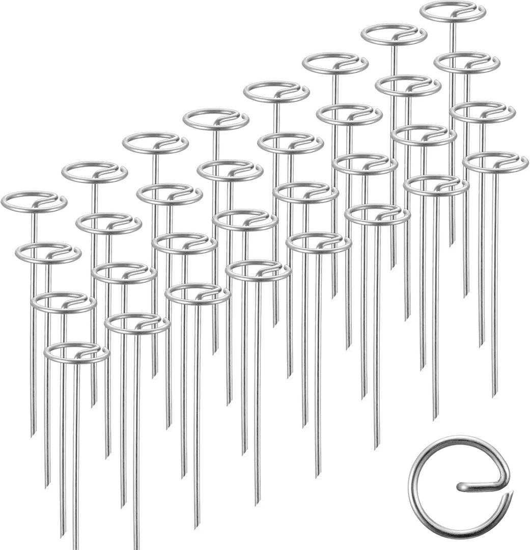 120 Pack 6-inch, Landscape Staples, Fabric Pins, Weed Barrier Stakes, Circle Top Galvanized Steel Spikes for Securing Outdoor Tent, Ground Sheets, Fleece, Edging, Lawn Turf, Decorations