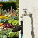 Drip Irrigation Inline Hose Filter: 3/4" x 3/4" Male Thread Connections with 120 Mesh Screen Garden Hose Y Filter for Drip Irrigation System