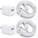 iPhone Charger [Apple MFi Certified] Apple Charger Cord 2Pcak 6FT Lightning Cable Fast Charging with Wall Charger Block Travel Plug Brick Adapter for iPhone 14/13/12/11/XS/XR/SE/7/8/8 Plus/AirPods