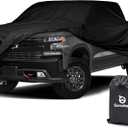 Truck Cover Waterproof All Weather - Heavy Duty Outdoor Full Pickup Cover Rain Sun UV Protection - Universal Fit for Regular Cab Short Box, Ford F150,Chevy Silverado Length Up to 210 inch (Green)