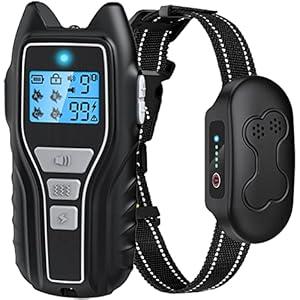 Dog Shock Collar with Remote Control  Rechargeable Dog Training Collar, IPX7 Waterproof E Collar for Dogs with 4 Safe Modes Flashlight Beep Vibration Shock Ideal for All Dog Sizes (8150lbs)