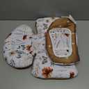 Generic Infant Car Seat Insert Compatible with Mamaroo Swing & Graco Swing and Infant Car Seat, Newborn Insert Baby Head Body Support, Reversible Design, Breathable Fabric, 1Pcs - Brown Wildflower