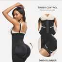 Lover-Beauty Fajas Colombianas Shapewear for Women Tummy Control Postpartum Body Shaper Butt Lifter Bodysuit (Black, XS)