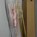 Cattail Wind Chimes Stake Outdoor Decor – Pleated Copper Metal Yard Cattail Plant Art Poles for Garden Patio