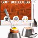 Epar Egg Cracker Tool - Egg Cups for Soft Boiled Eggs with Spoon - Egg Holder for Boiled Eggs - Soft Boiled Egg Cutter