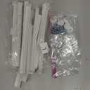 OLIXIS Dresser for Bedroom, 7 Storage Drawers, Wide Fabric Closet Chests Organizer Tower Furniture, TV Stand with Wooden Top Metal Frame for Clothes, Living Room, Hallway, Entryway, Classic White