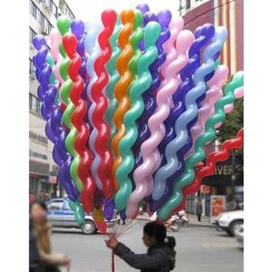 40 Inches Latex Spiral Balloons 100 Count Assorted Boys Girls Birthday Party Balloons