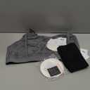 Momcozy Pumping Bra Hands Free All Day Wear Pumping & Nursing Bra in One Holding Breast Pump for Spectra, Medela (XX-Large, Black, Grey)