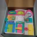 Montessori Toys for 1+ Year Old Girl Gifts, Busy Board Educational Toddler Toy Age 1-2, First Christmas 1st Birthday Gifts for 1+ Year Old Girl Boy (Pink)