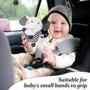 High Contrast Baby Toys for Newborn, Black and White Baby Toys, Newborn Toys 3 Months Brain Development with Car Seat Toys Hanging Rattle Toys (Classic Edition)