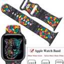 Silicone Watch Bands Compatible with iWatch 38mm 40mm 41mm 42mm 44mm 45mm for Women Men,Replacement Sport Wristbands for iWatch Series 8 7 6 5 4 3 2 1