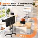 Perlegear Rolling TV Stand for 32-85 Inch Screens up to 154 lbs