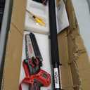 2-IN-1 Cordless 8-Inch Pole Saw & Chainsaw for Mil-waukee M-18 Battery - 1200W Brushless Motor, Total Reach of Max 15.9 FT, Lightweight, 8"&6"Electric Pole Saws for Tree Trimming Pruning (Tool Only)