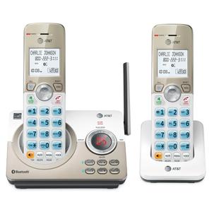 AT&T DL72219 DECT 6.0 2-Handset Cordless Phone for Home with Connect to Cell, Call Blocking, 1.8" Backlit Screen, Big Buttons, Intercom, and Unsurpassed Range