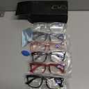 CCVOO 6 Pack Blue Light Blocking Reading Glasses, Anti Headache/Glare/Eye Strain Readers Computer Eyeglasses Women/Men (6 Pack Mix,1.00)