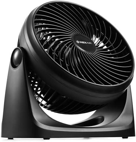 NEXAIR 7" Air Circulator Portable Turbo Fan, 3 Speed Adjustable Desk fan Powers Cool Air-Waves Up To 25ft, Quiet Operating Fan For Bedroom, Made Of Durable Material, Great For Office & Living Room