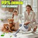 Multi-Surface Handheld Pressurized Steam Cleaner with 13 PCS Accessory Portable Steamer for Cleaning, Multipurpose Steam Cleaner for Home/Car/Bathroom/Grease/Upholstery/Floor/Grout and More (White)
