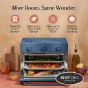Our Place Large Wonder Oven | 6-in-1 Stainless Steel Air Fryer Toaster Oven Combo with Basket, Rack, Pan & Tray | 3-Rack, 32 QT, Large Capacity - Toast, Roast, Bake, Reheat, Broil & Steam | Blue Salt, 31.7 Quarts