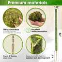 DUSPRO 42" Mesh Moss Pole for Climbing Plants, Natural Moss Pole Monstera Plant Support, Real Moss Poles for Plants Indoor, Moss Stick for House Plants, Moss Stakes for Climbing Plants