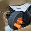 BACOENG 25Ft Drain Auger, Heavy Duty Plumbing Snake with Drill Adapter, Use Manually or Powered for Drain Clog, Shower Sink, Comes with Gloves and Bag (Orange)