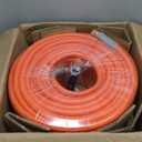 SPECILITE Garden Hose 50 ft x 5/ 8 in Heavy Duty, Flexible and Lightweight Water Hose, Burst 600 psi, Kink-less Hybrid Rubber Hose for Backyard, 3/ 4'' Brass Fittings