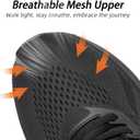 Slip Resistant Work Shoes for Men, Black Zapatos de Trabajo para Hombres, Non Slip Comfortable Lightweight Food Service Chef Sneakers in Kitchen Restaurant, Medium or Wide, US 6.5-14 (Black-lace Up)