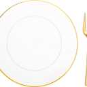 Festiva 200Pcs Clear Plastic Dessert Plates Disposable 6.3" with Plastic Forks 5" - Small Clear Plates-Dessert/Cake/Appetizer Plates for Birthday/Easter Party & Wedding - Serve for 100Guests
