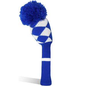Golf Head Covers Knitted Woods Driver Fairway Hybrid Pom Pom Cover Washable Soft Kint Headcover 1 3 5 for Men Women Kids Sold in Separate