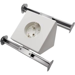 Ceiling Fan Mounting Bracket Kit,14.5 Cubicinches Adjustable Ceiling Fan Angle Mount Box Fits Cathedral Ceiling Angles of 80° or Up, White.