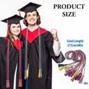 2 x 6 Pack Graduation Cords, Graduation Honor Cords Braided Tassels Cord for 2026, 68” Long Polyester Yarn Honor Ropes for 2026 Grad Decorations, Party Ceremonies