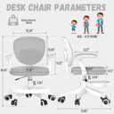 Ergonomic Kids Desk Chair 4-12, Adjust Height Children Study Computer Chair