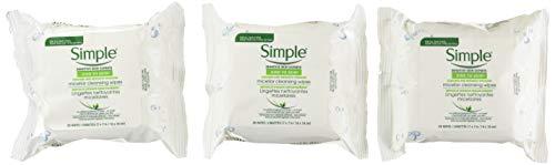 Simple Micellar Makeup Remover Wipes 25 Count (4 Pack)