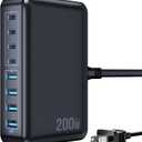 200W USB C Charger Block, 8-Port USB C Charging Station GaN III PD 65W Laptop Fast Charger Adapter for MacBook Pro/Air/Neo, DELL, iPad Pro/Air/Mini, iPhone 17/16/15/14/13/12/11, Samsung and More