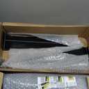 Fence Post Repair Kit, 2-Pack Fence Post Anchor with 3mm Heavy Duty Plate, 15.7-Inch Depth Metal Ground Spikes for Repairing Wood Post, Mailbox, Deck Railing, Black