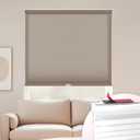 DEZ FURNISHINGS EZ Stick No Drill No Tools Cordless 1" Light Filtering Cellular Shade, 26" W x 72" H, Linen
