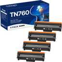 Forzik Compatible Toner Cartridge Replacement for Brother TN760 TN-760 TN730 TN-730 High Yield Compatible with DCP-L2550DW HL-L2350DW MFC-L2710DW Printer (4 Black)