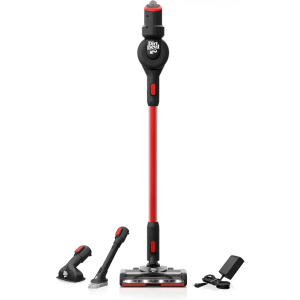 Dirt Devil Self-Standing Cordless Stick Vacuum Cleaner with Included Tools, for Carpet and Hard Floors, Lightweight Design, Powerful Suction, LED Headlights, BD57000V, Black