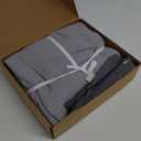 Salt Earth 100% Cotton Muslin Throw Blanket Gauze Blanket 55"X75" Twin, 4 Layered, Couch, Bed, Living Room, Home, Lightweight, All Season Blankets & Throws, Easy wash, Skin Friendly (Scottish Grey) (Gauze - 55"X75" Twin)