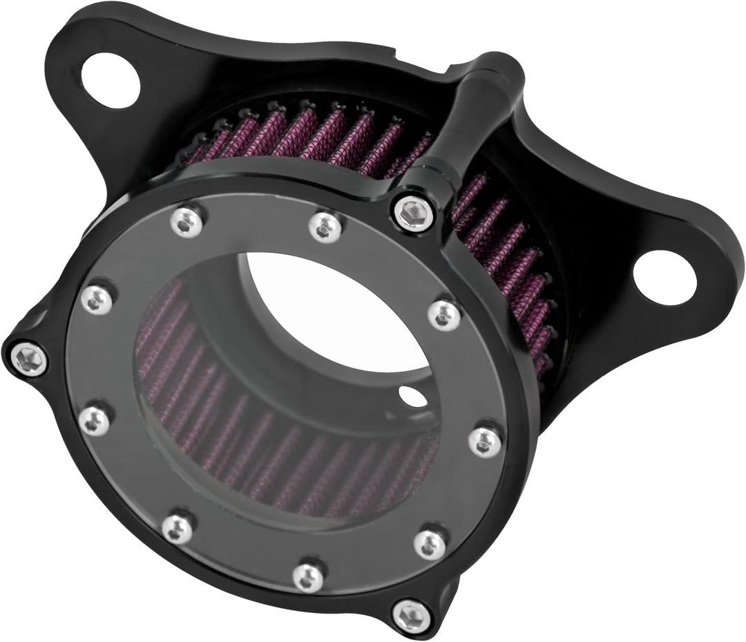HDBUBALUS Motorcycle Air Cleaner Intake Air Filter System Fit for Harley Sportster XL 883 1200 2004-2022
