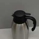 Cresimo Thermal Coffee Carafe 68oz / 2L - 12 Hours Hot Beverage Dispenser, Insulated Stainless Steel Carafe for Liquids, Coffee Carafes For Keeping Hot Water Dispenser for Parties - Large Tea Flask (Silver)