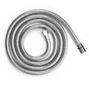 Blissland Shower Hose Extra Long 118 Inches Brushed Chrome Handheld Shower Head Hose with Brass Insert and Nut - Lightweight and Flexible