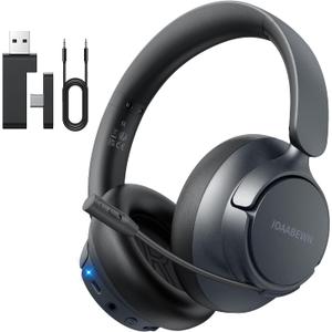 Wireless Gaming Headsets for PS5 PS4 PC, 55 Hr Battery Bluetooth 5.3 Gaming Headphones with Microphone, 2.4GHz USB Gamer Headset Wireless for PS5, Switch, PC, Black
